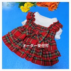 No.198☆重ね着風3段フリルワンピース☆犬服☆ハンドメイド☆オーダー受付専用ページ