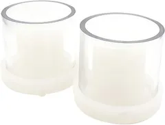 3world ボタニカル キャンドル ランタン モールド 中空タイプ ソフト シリコン ポリカ製 SW1376円柱Sサイズ 2個セット (円柱Sサイズ「2個」)