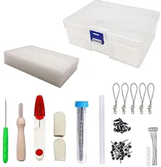 3world 羊毛フェルト ニードル 他 基本ツールセット 初心者 スターターキット SW1757 30点セット (スターターキット(30点セット))