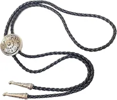 start.side ポロタイ ボロタイ ループタイ メンズ レディース アクセサリー おしゃれ コーデ (11唐草丸銀シルバー)