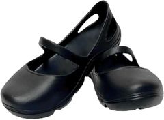 3world Kids Ballet Flats Sandals, EVA Material, Suitable for Sunny and Rainy Weather, Flat Shoes, Outdoor (Black M)