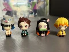 鬼滅の刃 キャラクター ミニフィギュア 4種 (炭治郎、禰豆子、伊之助、善逸)