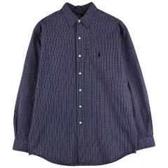 古着 ラルフローレン Ralph Lauren POLO by Ralph Lauren LOWELL SPORT 長袖 コットンチェックシャツ メンズM相当/eaa611301