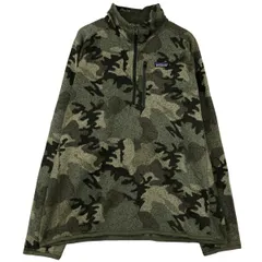 古着 パタゴニア Patagonia ベターセーター 1/4ジップ 25523FA20 迷彩柄 ハーフジップ フリースプルオーバー メンズL相当/eaa459973