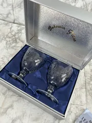 新品未使用　Bohemia Glass クリスタルグラス 2個セット