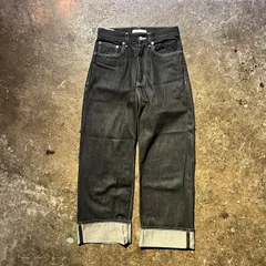 beautiful people 25ss Selvedge denim THE/a oldies fit black W32 ビューティフルピープル セルビッジワイドデニムパンツ