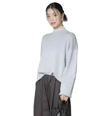 [ナノ・ユニバース] 毛玉抑制 ニット プルオーバー (セットアップ可) レディース 673-5222304 毛玉抑制 毛玉になりにくい アンチピリング トップス 長袖 クルーネック 秋 冬e