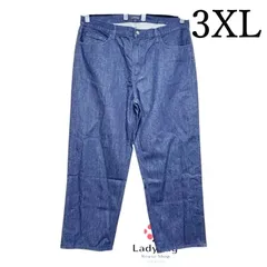 ユニクロ メンズ ワイドストレートジーンズ ブルー 40 3XL