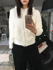 ピーナッツDAIZ MEN リー ベイビー ニット ジップアップ アイボリー 出品