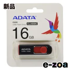 ADATA エイデータ USB2.0 フラッシュメモリ 16GB スライド式 AC008-16G-RKD (2555353)
