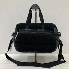 8979　LeSportsac レスポートサック　2way　ショルダーバッグ　ハンドバッグ　ブラック　黒　ボア　中綿　レディース　小さめ　ミニ　シンプル　カジュアル　軽量