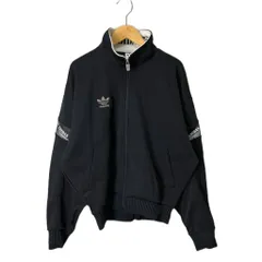 アディダス adidas トラックジャケット ジャージ ヴィンテージ デサント期 デットストック L ブ ラック ATS-805