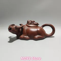 牛壺  中国宜興紫砂壺・紫泥急須・茶壺・茶道具