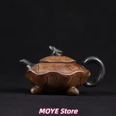 青蛙荷葉壺 ・中国宜興紫砂壺・紫泥急須・茶壺・茶道具