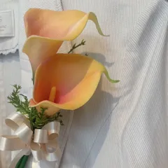 カラーのコサージュ　イエロー　入園式　卒園式　入学式　卒業式 大人フォーマル