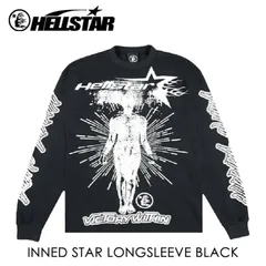 【DDオサマ着用】【DD Osama着用】【USラッパー着用】HELLSTAR   INNED STAR LONGSLEEVE ロンT 【入手困難】【S】【M】【ブラック】