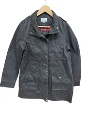 KUMIKYOKU   クミキョク　組曲　アウター　モッズコート　ジャンパー　ライナー付き　チェック柄　ブラウン　レディース　サイズ3  訳あり【ZK87】