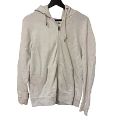 C446  ユニクロ（UNIQLO スウェットフルジップパーカ 定番アイテム ライトグレー Lサイズ
