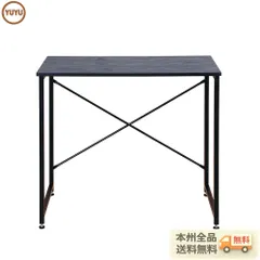 【オフィスチェア+パソコンデスク セット】【ブラック】シンプルデスク　簡易デスク 木製　机　ワークデスク