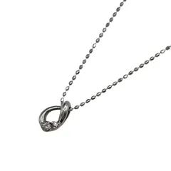 TAKE UPダイヤネックレス ホワイトゴールド K10WG ダイヤモンド ジュエリー