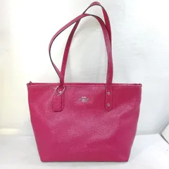 【中古】COACH コーチ B1811-F58846 トートバッグ レッド系×レザー