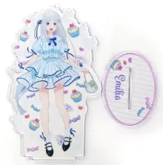 【中古】雑貨 エミリア(パーティーver.) アクリルスタンドキーホルダー 「Re：ゼロから始める異世界生活 テレビアニメ第2期 決定記念フェア in アニメイト」