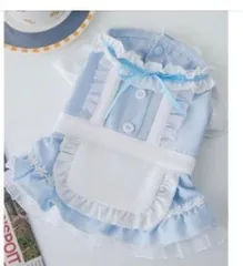 犬服　ペットロンバース　超小型犬　フリルエプロン可愛いメイド風　犬用 コスチューム　写真撮影　可愛いペット服 ペット衣装