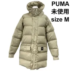 ■ 未使用 プーマ PUMA プロテクティブダウンジャケット コート ロング丈 軽量 ベージュ M メンズ S6A399