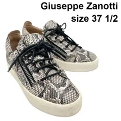 ジュゼッペザノッティ Giuseppe Zanotti スニーカー ローカット ガイル  Gail パイソン柄 黒 レザー 37 1/2 約24.5cm前後 レディース 6V112のサムネイル