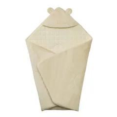 新品 【 ミキハウス 】 アフガン おくるみ 無地 日本製 85×85cm 男の子 女の子 ベビー キッズ ベビー服 赤ちゃん 45-6066-498 ベージュ