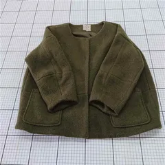 ◇ ⊇ サマンサモスモス Samansa Mos2 ノーカラージャケット MFT-1301535 カーキ系 レディース E  【1512220031423】