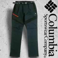 Columbia Sportswear コロンビア スポーツウェア アウトドアウェア 切替デザイン ストレッチ ベルト付き パンツ アウトドアウェア CU1YMG001 ブラック ▲005▼30515k09