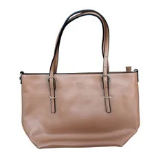 BARCOS バルコス レザートートバッグ 牛革 キャメル レディース【Z1742】