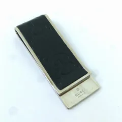 GUCCI グッチ グッチシマ GGロゴ マネークリップ ブラック イタリア製