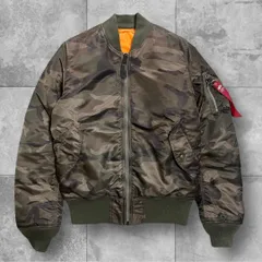 【美品】 アルファインダストリー ma-1 M ミリタリー柄 リバーシブル 短丈