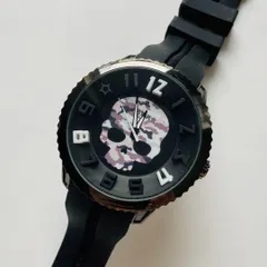 ビッグフェイス　Ｊ-ＳＴＡＲ　腕時計 スカル ドクロ　ホワイト
