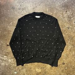 ssstein 24aw GLITTER DOTS CREW NECK LS S シュタイン 2024aw ドット ファインラム ニット ST.1017
