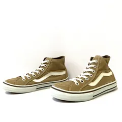王道人気ブランド！【VANS】バンズ ハイカット スニーカー キャンバス V47-38 421651-0049 通学 タウンユース カジュアル ストリート シンプル ライトブラウン レディース 23.5cm/M41575UU