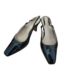 Akira Osaki アキラオオサキ ストラップパンプス ブラック レディース 23cm 日本製【Z1742】