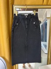 ブラックデニムスカート