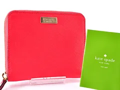 kate spade new york ケイトスペード Bi-fold Wallet 二つ折り財布 Zip ジップ Ladies レディース Red レッド
