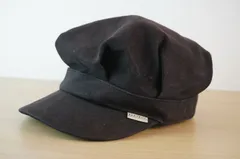 EST BOY  ガールズ　キッズ帽子　キャスケット　黒色帽子　サイズ５２cm　キャップ　帽子　コットン帽　[[1.1.]]