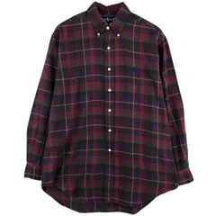 古着 ラルフローレン Ralph Lauren 長袖 ボタンダウンチェックシャツ メンズM相当/eaa459594