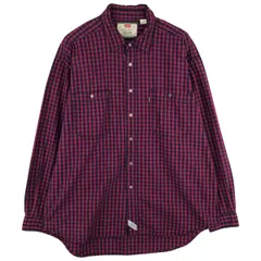 古着 90~00年代 リーバイス Levi's 長袖 コットンチェックシャツ メンズXL相当 ヴィンテージ/eaa611737