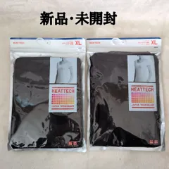 【新品・未開封】UNIQLO ユニクロ ヒートテック UネックT 半袖 ブラック レディース XL HEATTECH 2着セット