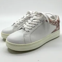 【美品】 ジミーチュウ ROME スニーカー 36 ホワイト グリッター ピンク