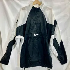 NIKE /ナイキ/ジャケット/ナイロンジャケット/ハーフジップジャケット/中綿ナイロン/90s/古着/XLサイズ/ブラック/ホワイト