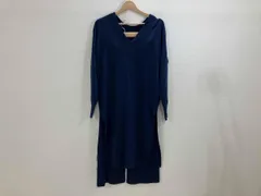 theory LUXE セオリー セットアップニット サイドスリットニットワンピース／ニットパンツ2点組み合わせ ネイビー 038 春のサムネイル