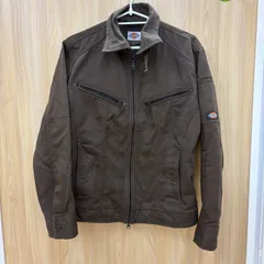 K4330★Dickies ディッキーズ ワークジャケット 茶 M ダックジャケット ライダース 作業着 Y2K ヴィンテージ系