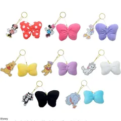 ディズニーキャラクター　アクリルキーホルダー付マスコット　RIBBON! RIBBON! リボン　アクキー　ミニーマウス　デイジー　マリー　カワイイ